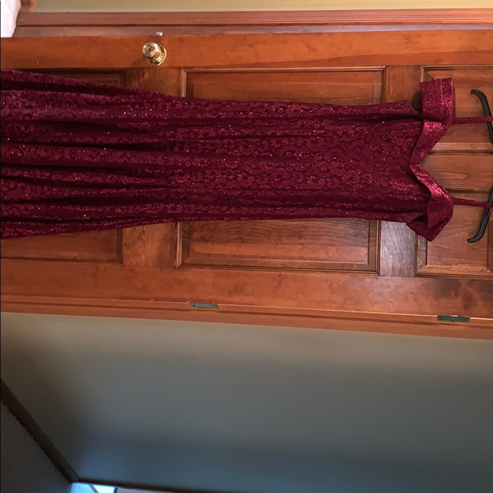 Wine colored dress